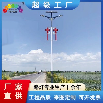 风光互补太阳能路灯6米 乡村振兴一体化太阳能路灯厂家批发定制图3