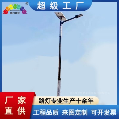 风光互补太阳能路灯6米 乡村振兴一体化太阳能路灯厂家批发定制图4