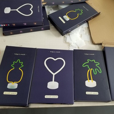 新款霓虹造型灯 圣诞礼物火烈鸟独角兽彩虹usb小夜灯 LED霓虹灯图4