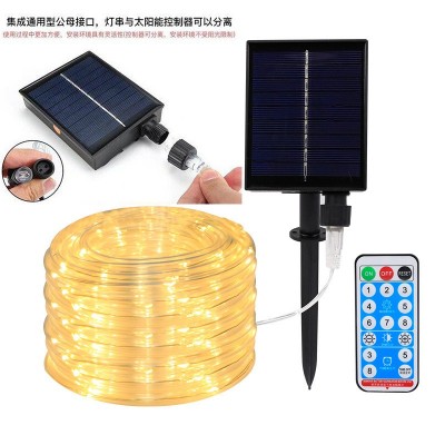 led太阳能管子灯串铜线皮管灯户外防水灯带氛围装饰灯庭院彩灯串图5