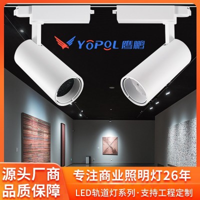 LED三色变光射灯酒店工程定制客房led导轨射灯商用磁吸轨道灯定制图2
