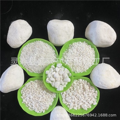 水磨石地面用白色碎石 铺面装饰白石子图2