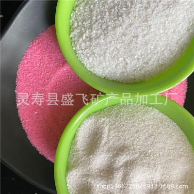 涂料地坪彩色石英砂 绿色沙子 纸画染色彩砂分装厂家图3