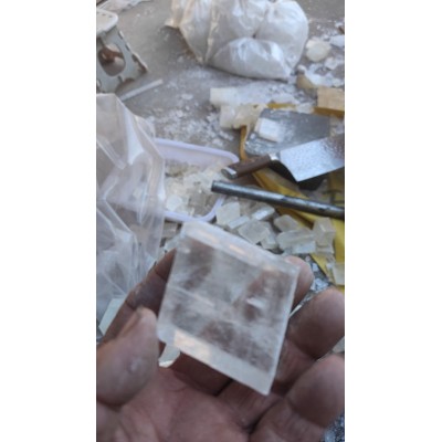 供应高白透明方解石块工艺品冰洲石标本方解石冶金工业溶剂图3