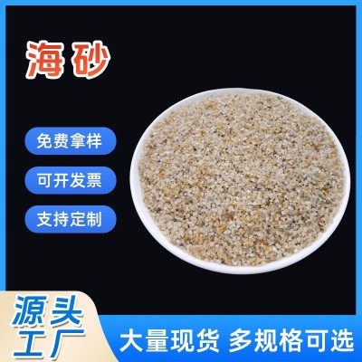 海砂圆粒天然石英砂滤料人造沙滩沙坑海沙细沙批发供应