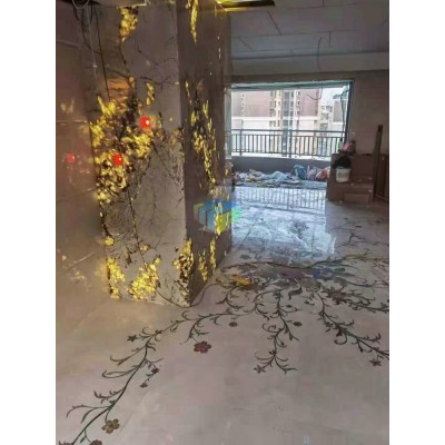 天然大理石潘多拉客厅背景墙餐厅桌面楼级踏步墙体台面板卫生间图5