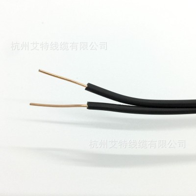 2芯平行电话线 1.0铜包钢通讯电缆 电信线材 HBGYV室外双并线图2