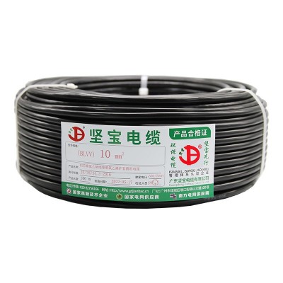 BLVV电线铝线10平方 双塑单股硬芯国标家用工地户外防老化电源线图5