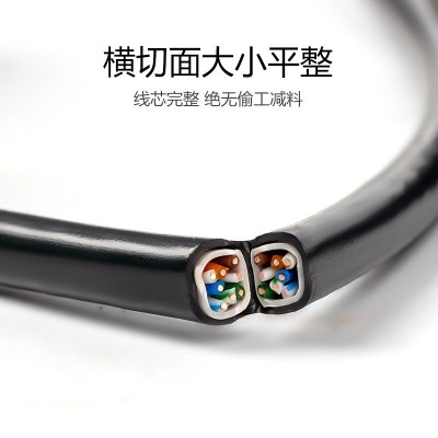 带电源综合一体线4+2无氧铜室外监控网络线户外工程防水复合网线图3