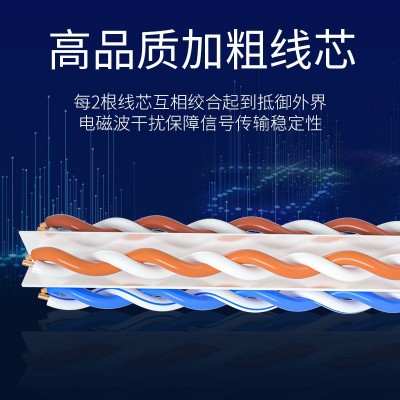 成品网线跳线路由器cat 6六类1米千兆网线RJ45电脑高速宽带网络线图4