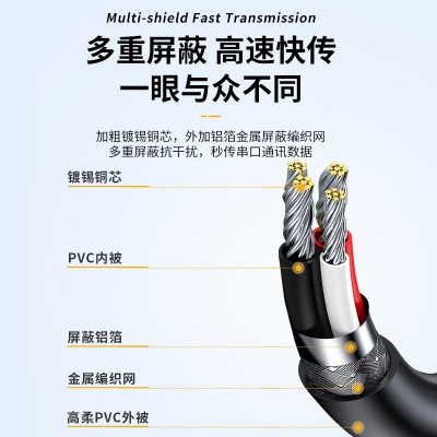 usb转rs232串口线母头 usb转9针串口线原装工业调试线232com口db9图4
