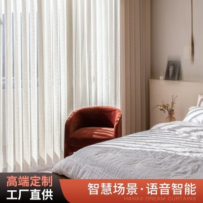 蕾丝花纹垂直帘梦幻帘竖百叶窗帘哈纳斯帘客厅办公室遮光梦幻窗帘图3