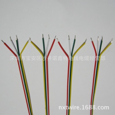并线彩虹多芯排线定制 RGB电子线材 PVC外被绝缘双并彩排线图4