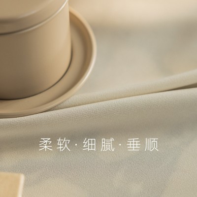 2025年新款百搭皇冠窗纱素简约现代纯色透光不透人日式亚麻色纱帘图2