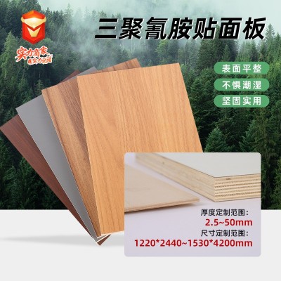 可定制尺寸厚度三聚氰胺贴面板耐刮磨家用细木工板材家具板材工厂