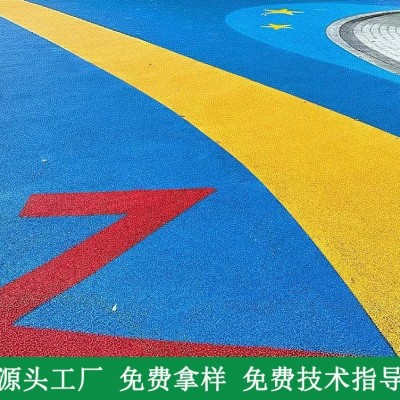 厂家供应彩色陶瓷颗粒防滑路面胶粘剂小区健身跑步道胶粘粘合剂图3