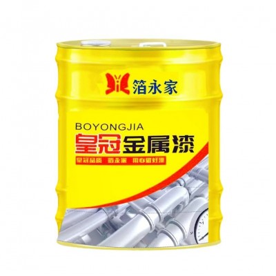 皇冠银浆磁漆2kg银粉漆工地用 防锈漆金属漆银色油漆大 桶银漆图5