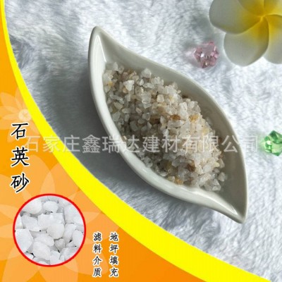 石英砂/粉 精致硅砂 水处理滤料喷砂除锈砂 草坪沙坑填充石英砂图2