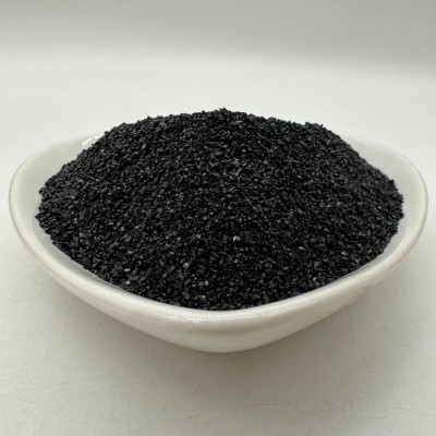 厂家批发金刚砂磨料喷砂除锈金属抛光亮黑砂耐磨地坪骨料金刚砂图3
