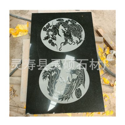 供应中国黑石材 山西黑墓碑 墓碑石刻字厂家 花岗岩价格硬质图2