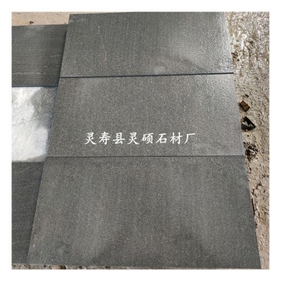 厂家批发中国黑石材 中国黑火烧面 山西黑水洗面室外铺装天然石图2