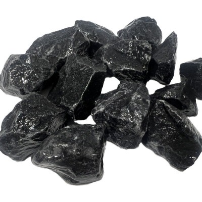深灰色卵石 深圳园林景观用好质黑色砾石 庭院铺路砾石子 富贵家图4