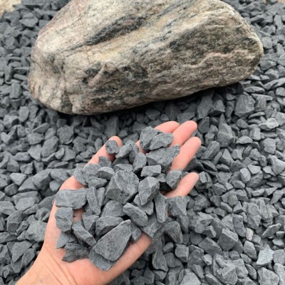 深灰砾石水洗石日式庭院枯山水碎石子深灰色洗米石瓜子片石子图3