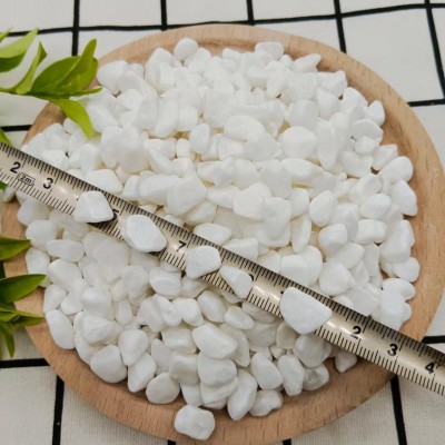 白色洗米石水洗石子机制水磨石日式枯山水造景砾石墙面用小石米图4