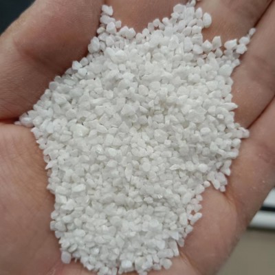厂家供应白沙子 纯白石英砂 高尔夫球场 枯山水造景用雪花白砂子图2