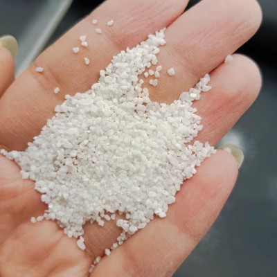 厂家供应白沙子 纯白石英砂 高尔夫球场 枯山水造景用雪花白砂子图3
