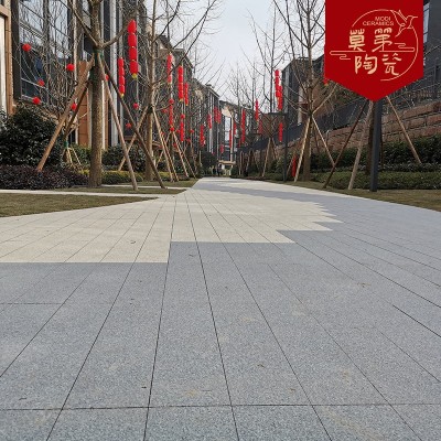厂家定制生态地铺石600×600pc砖石英砖广场户外庭院防滑地砖图2