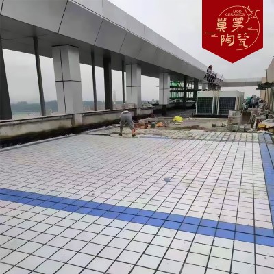 厂家定制全瓷户外彩色瓷砖200X200汽车4S店砖抗冻耐磨防滑广场砖图4