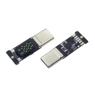 TYPE-C数显功率PD快充公头带PCB板USB连接器数据线闪充5A焊线插头图5