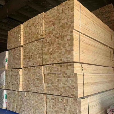 38*88建筑方木厂家铁杉花旗松辐射松工程工地松木建筑木方图4