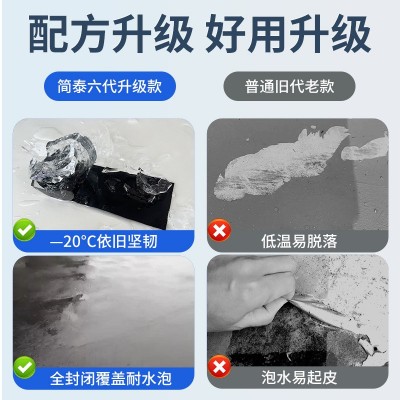 简泰屋顶防水涂料液体卷材楼顶窗台堵漏王平房裂缝漏水聚 氨酯材料图2