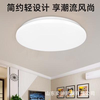 LED超薄吸顶灯卧室灯走廊过道厨房阳台卫生间灯圆形全白 工程款灯图3
