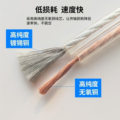 厂家直销无氧铜音响线全铜纯铜音频线100-600芯喇叭音箱线金银线图5