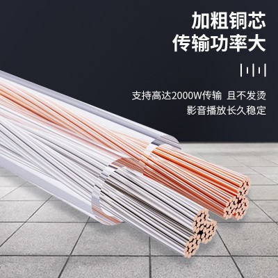 厂家直销无氧铜音响线全铜纯铜音频线100-600芯喇叭音箱线金银线图2