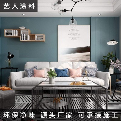 厂家直供艺人水性无机涂料 内外墙无机涂料 批发 颜色可选图2