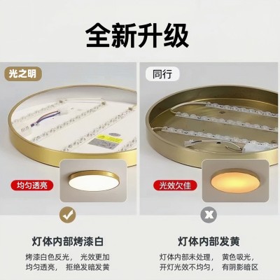 北欧简约马卡龙主卧室书房阳台灯超亮LED客厅灯护眼卧室吸顶灯图4