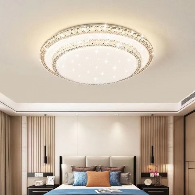 新款led长方形客厅灯现代简约圆形吸顶灯卧室灯餐厅阳台高亮灯具图2