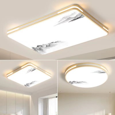 LED客厅灯2024年新款吸顶灯流行灯具现代简约大气长方形大灯主灯图2