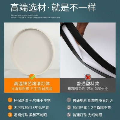 主卧室灯LED圆形方形吸顶灯简约现代大气阳台客厅房间灯 具照明图4