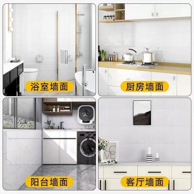 仿瓷砖大理石贴纸墙面自粘遮丑家用装饰防水防潮仿墙板铝塑板墙贴图4