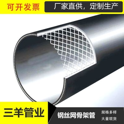 pe钢丝网骨架管聚乙烯钢丝网复合管市政给水消防HDPE钢丝骨架管厂图3