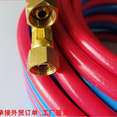 厂家现货氧气乙炔双联管耐高温三胶两线8mm蓝红氧气乙炔双联管图3