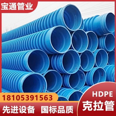 PE缠绕结构壁管B型管克拉管 雨污分流排水改造市政管网图4