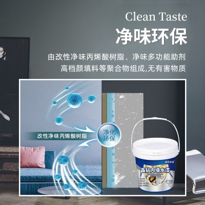 小桶 成洋水漆涂料乳胶漆室内家用调色漆墙面漆内墙漆白色涂料净味环保图2