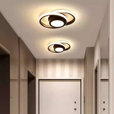 led简约现代过道走廊吸顶灯双圆圈衣帽间玄关阳台入户灯北欧灯具图4