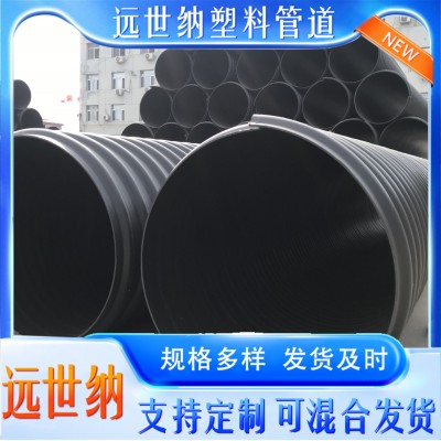 大口径钢带增强螺旋波纹管SN8埋地PE螺旋波纹管大口径排污管道图3